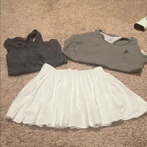 Adidas Women's White Skater Skirt and Tanks